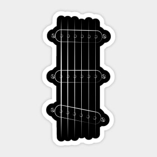 These Go To Eleven - Single Coil Electric Guitar Sticker